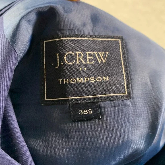 J.Crew Ludlow Blazer Mens 42R Navy Blue Sport Coat Cotton Stretch 2 Button Lined